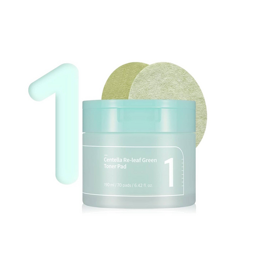numbuzin No.1 Centella Re-Leaf Green Toner Pad 190ml/70padS