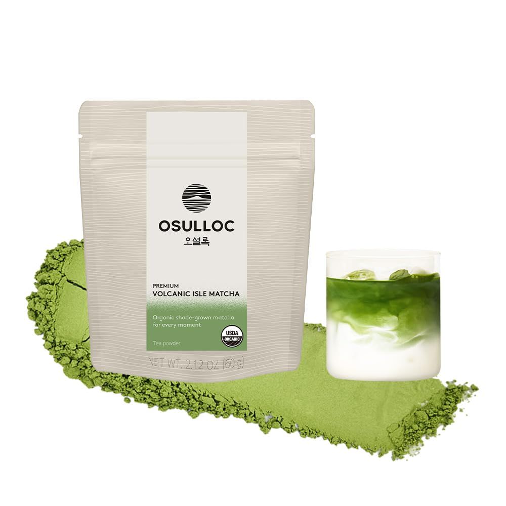 OSULLOC 济州火山有机抹茶粉 60 克 韩国进口烘焙拿铁茶道专用绿茶粉末 19.98