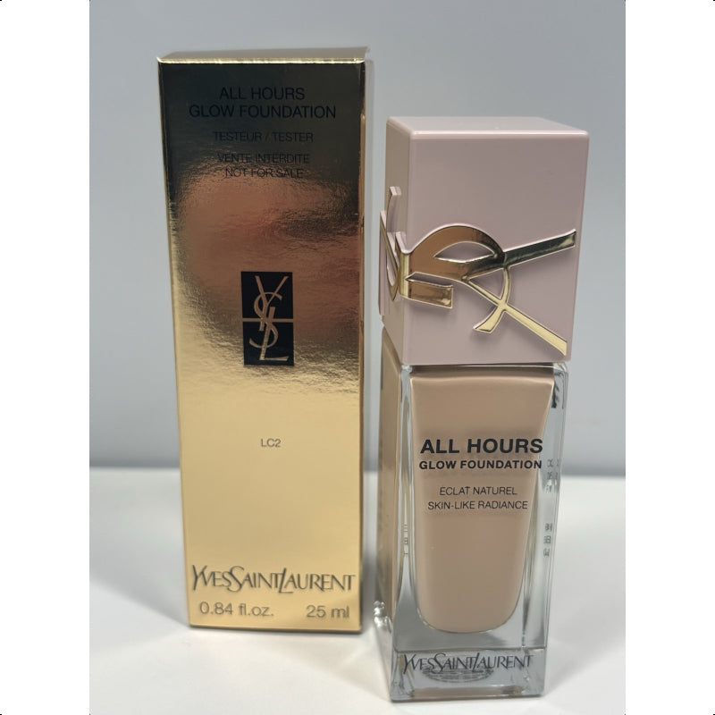 YSL All Hours Glow Foundation - Shade: LC2 - Brand New In Box - Full Size 25ml