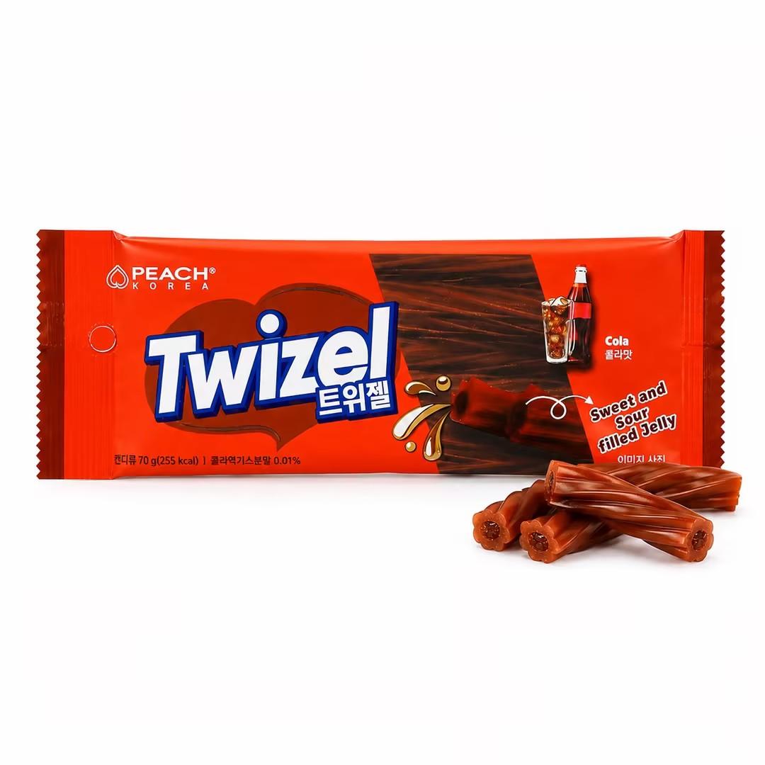 YEM Cola Flavored Long Strip Filled Gummy Candy 70g | Bubbly cola taste, soft bouncy texture, tasty creamy filling
