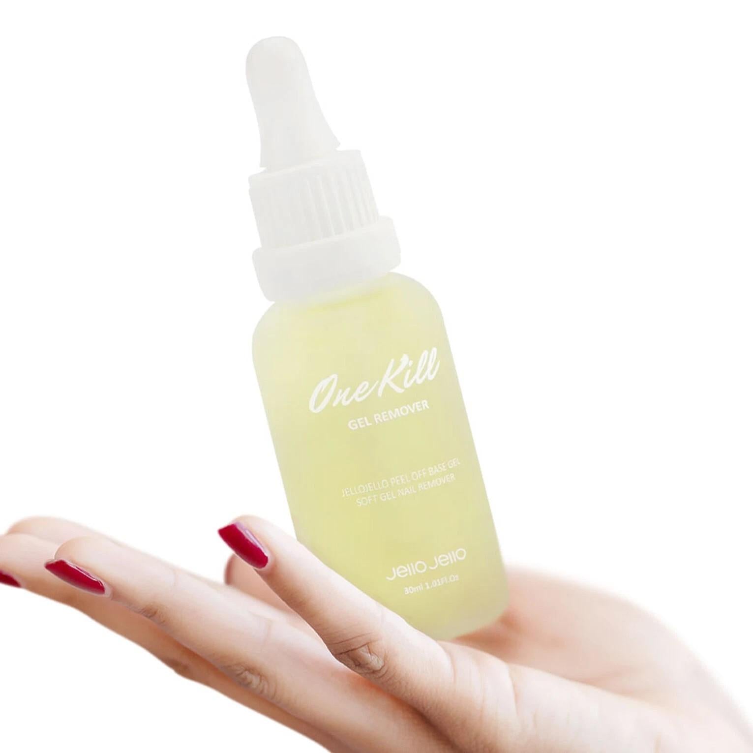 Jello Jello Peel Off Base Gel 10ml+ Exclusive One Kill Gel Nail Remover 30ml Set