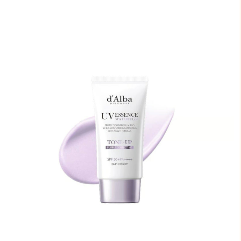 d'Alba Waterful Tone Up Sun Cream 50ml*2 - Purple Correcting