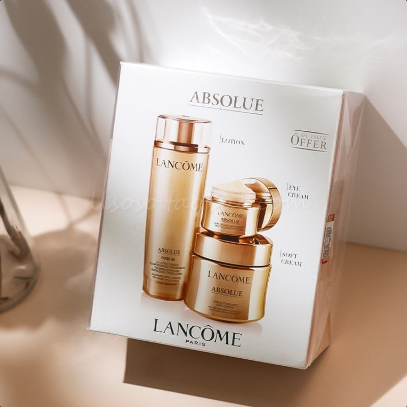 Lancome Absolue Skincare Set(essence in lotion 150ml+soft cream 60ml+eye cream 20ml)