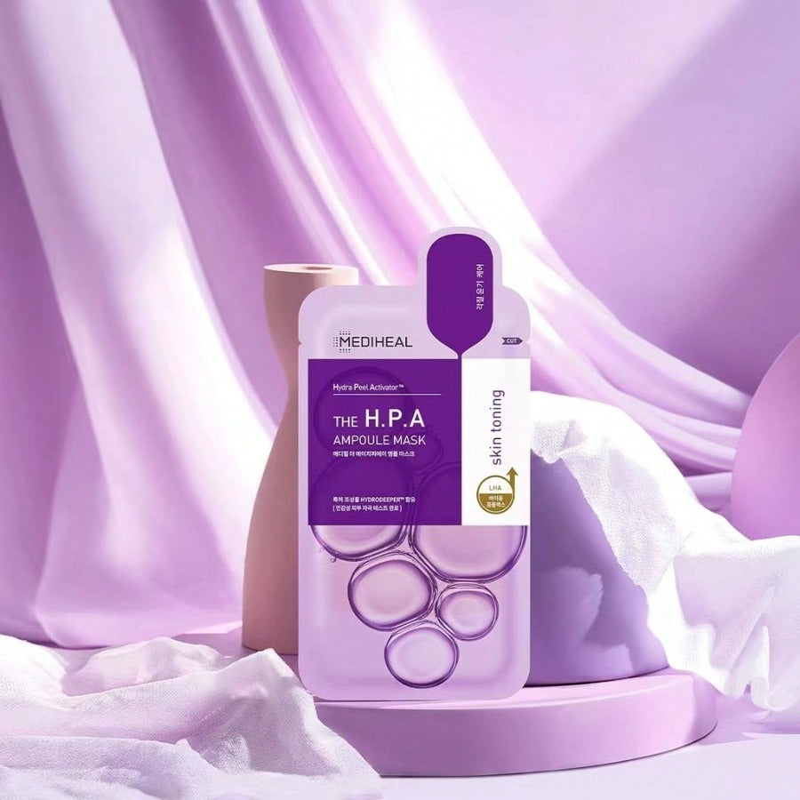 MEDIHEAL THE H.P.A Glowing Ampoule Mask Sheet 10PCS