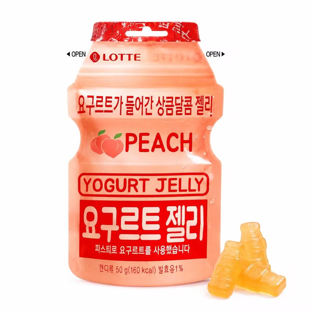 Lotte Yogurt Peach Flavor Gummy Candy 50g