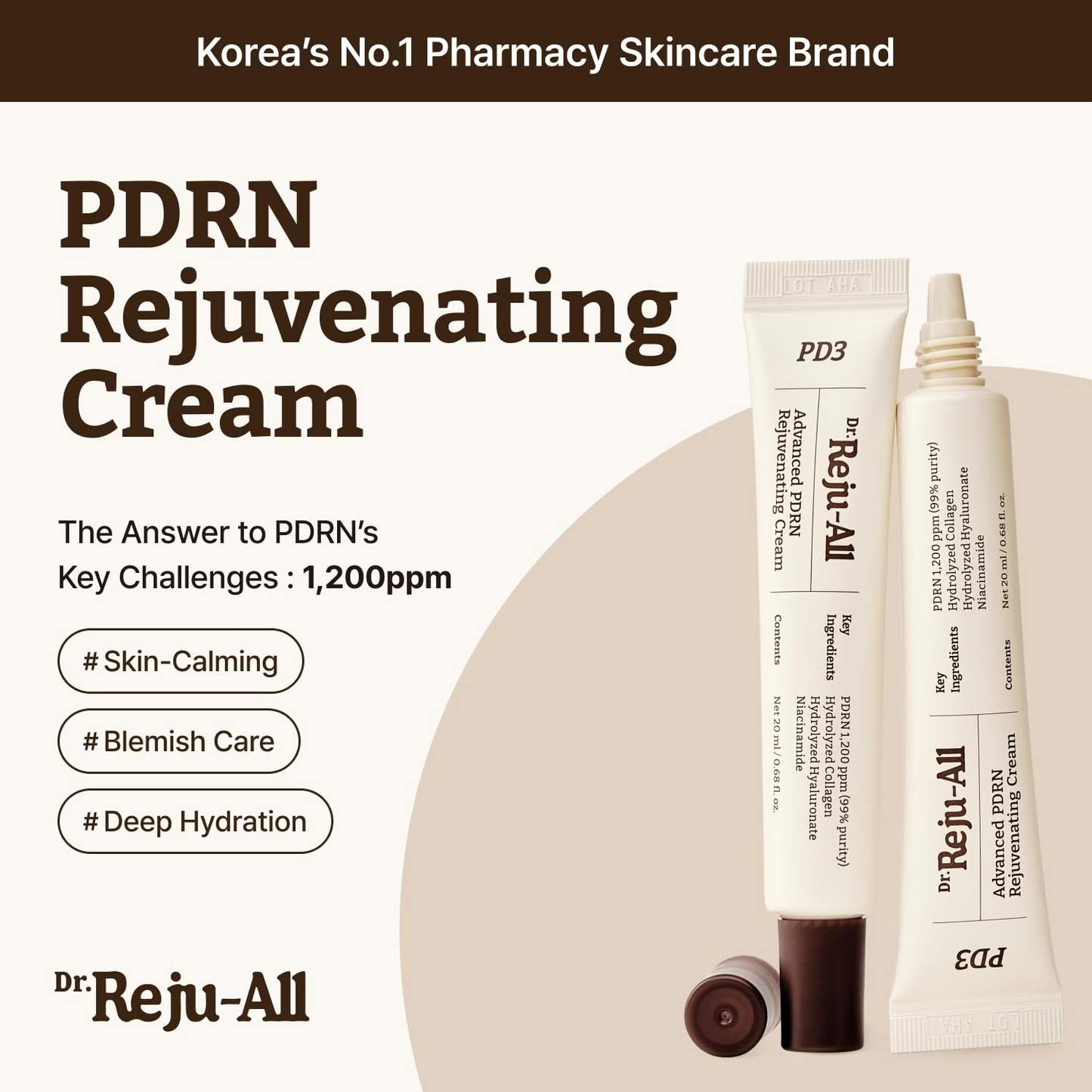 Dr.Reju-All] Advanced PDRN Rejuvenating Cream 20g