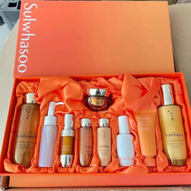 SULWHASOO  essence（150ml+40ml）+Emulsion（125ml+40ml）+Cream（10ml）+Foam Cleanser (40ml)+Generation First Care Activating Serum 15ml +Serum 15ml + Overnight Vitalizing Mask 35ml