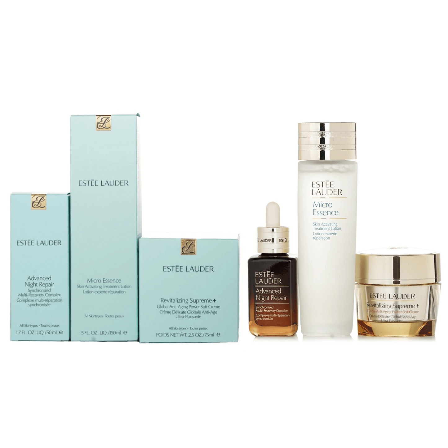 Estee Lauder ANR Set: Advanced Night Repair 50ml+ Micro Essence 150ml+ Revitalizing Supreme+ Creme 75ml