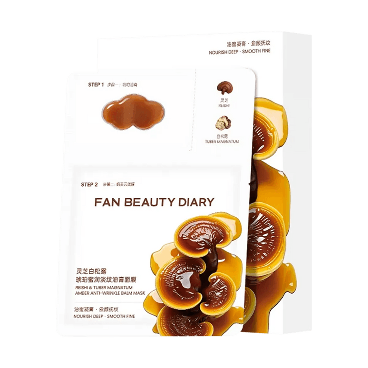 FAN BEAUTY DIARY Reishi White Truffle Anti-Wrinkle Lipid Cream Facial Mask - 5 Sheets per Box