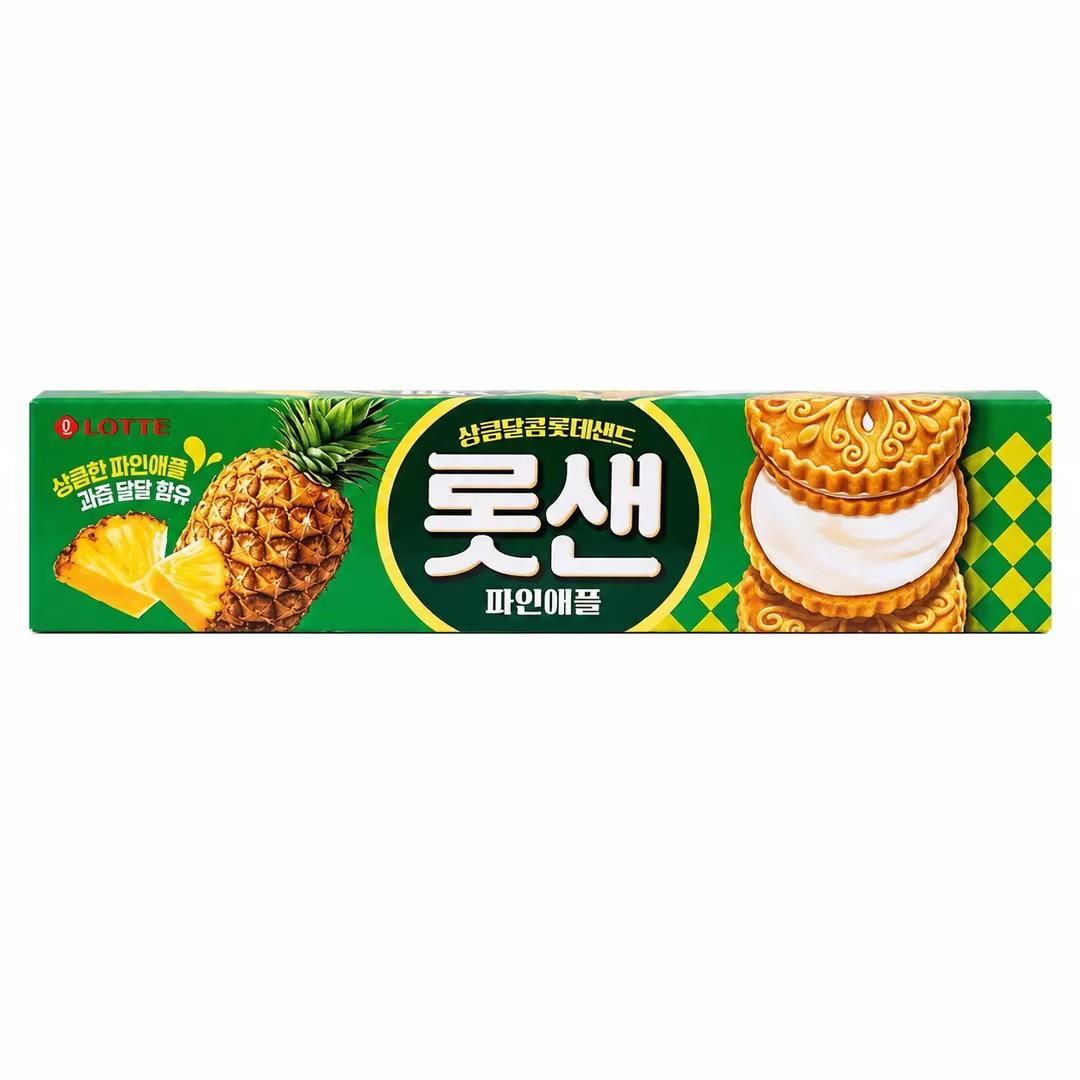Lotte Pineapple Filled Biscuits 105g