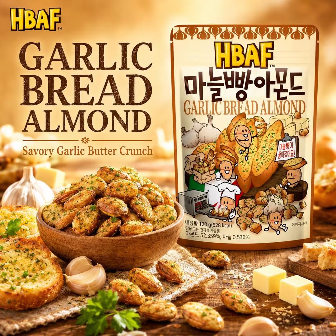 HBAF Garlic Bread Almond 120g