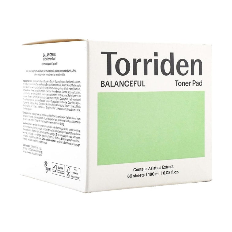 Torriden Balanceful Cica Toner Pad 60ea