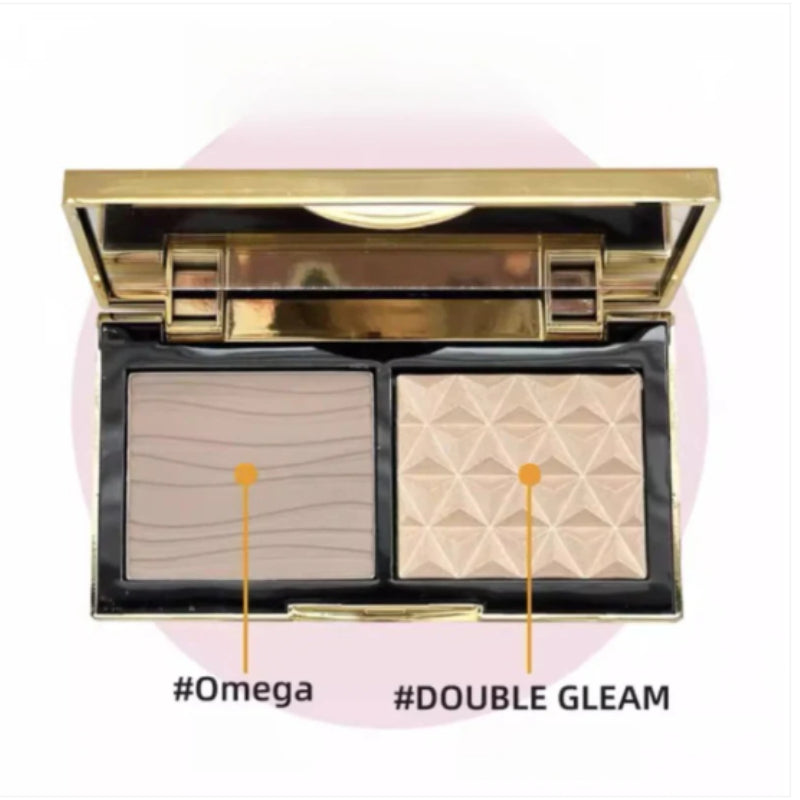 Mac Little Gold Box Contour Palette Ginger Highlighter Omega