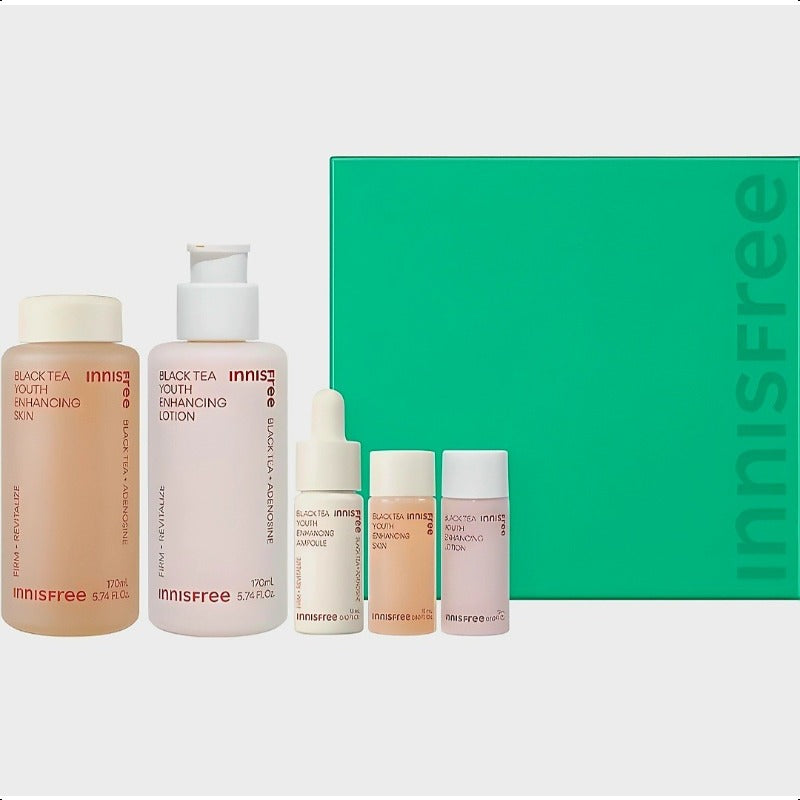 Innisfree Black Tea Youth Enhancing Skin Care 5Set