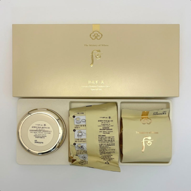 THE WHOO Gongjinhyang:Mi Luxury Golden Cushion No. 21 Set SPF50+PA+++(13g x 3)
