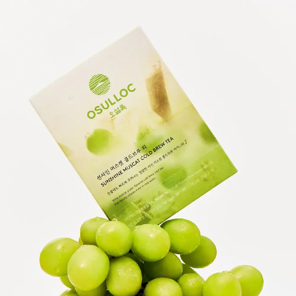 OSULLOC Sunshine Muscat Cold Brew Tea, 20 Tea Bags