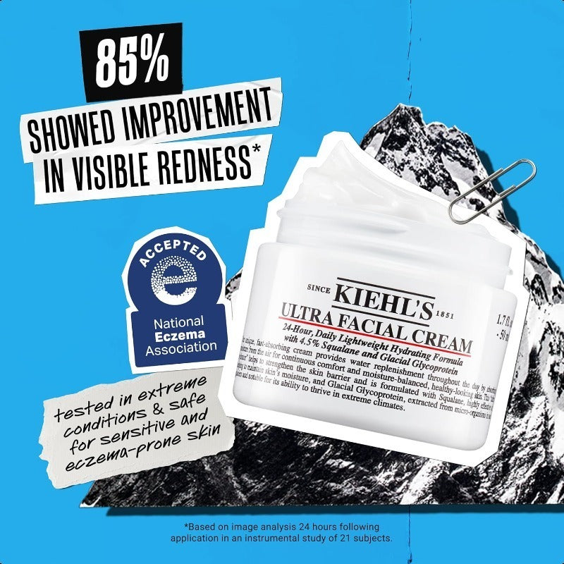 Kiehl's Ultra-Hydrating Cream, Strengthens The Skin Barrier and Provides Long-lasting Moisture. Suitable for All Skin Types (50/125ml)