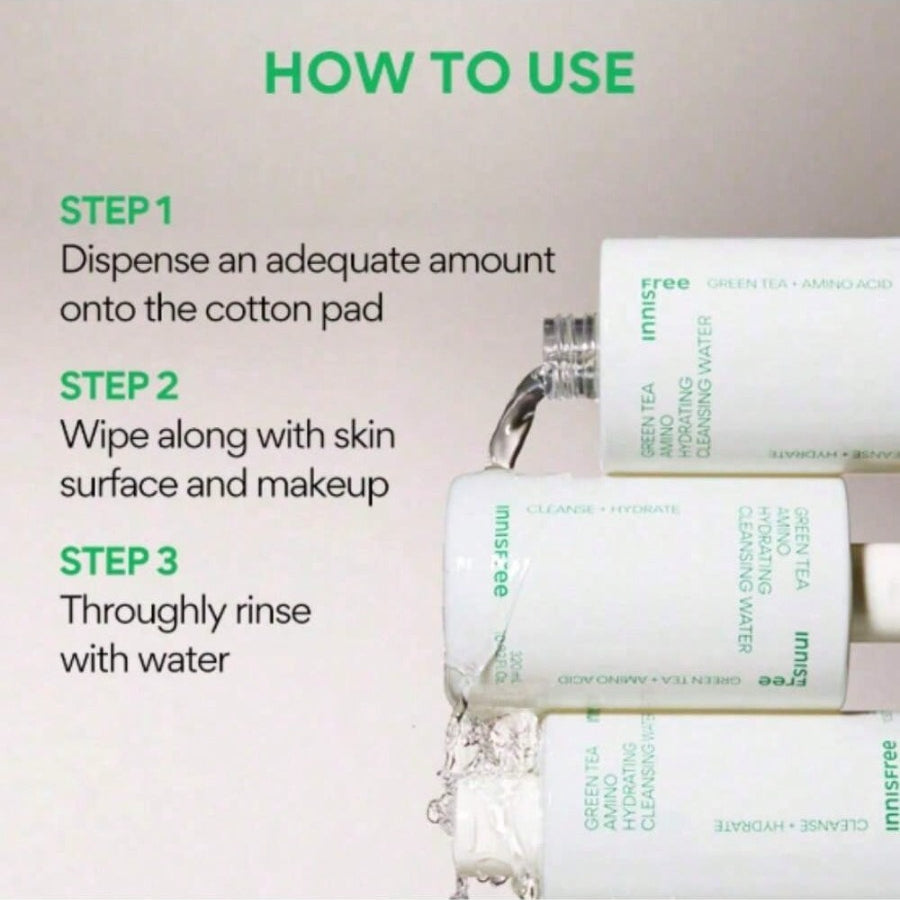 Innisfree Green Tea Amino Hydrating Cleansing Water 320ml *2023 NEW
