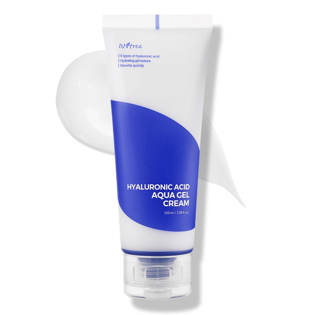 IsNtree Hyaluronic Acid Aqua Gel Cream 100ml, Best for  All Skin Types Especially Oily and Combination Skin