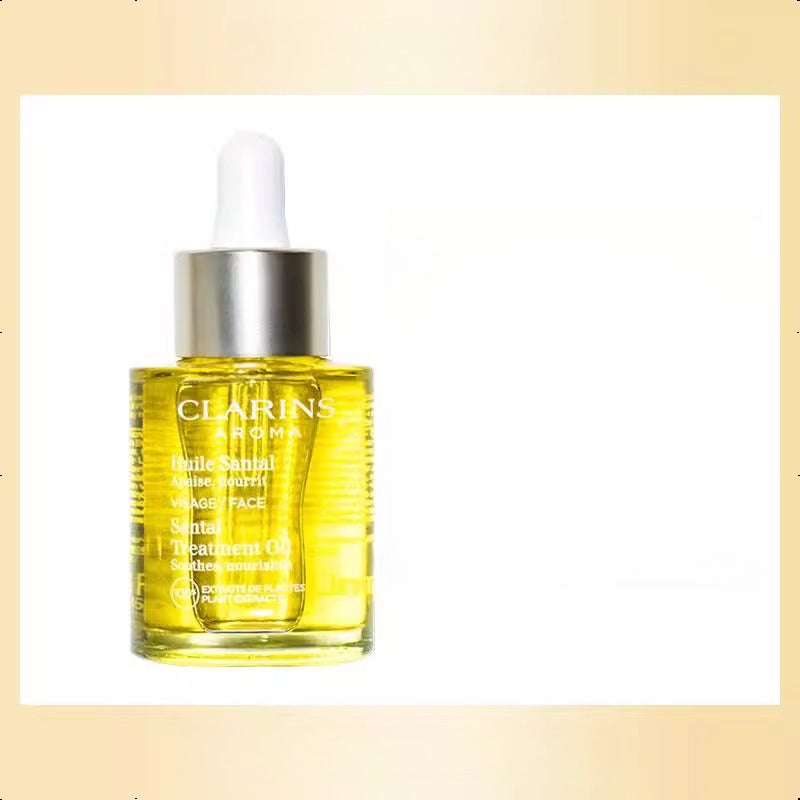 Clarins Aroma 30ml oz Santal Treatment Oil soothes, nourishes dry skin