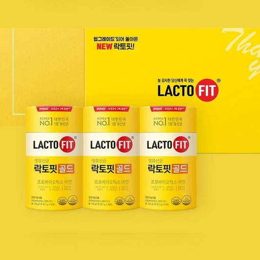Chong Kun Dang Health LACTO FIT Probiotics Gold 100g*3boxes