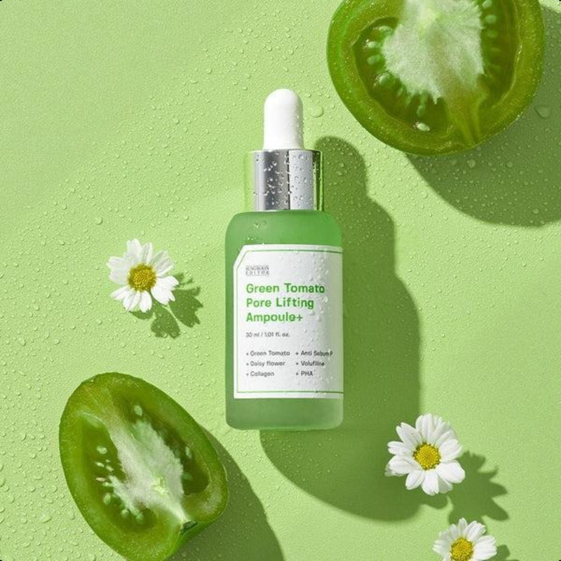 SUNGBOON EDITOR Green Tomato Pore Lifting Ampoule 30ml,Hydrating & Firming Care for Sensitive Skin
