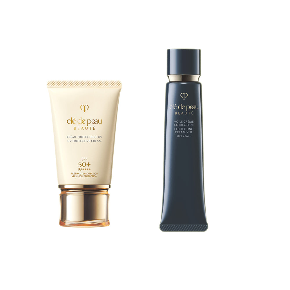 CPB UV Protective Sun Cream Sunscreen 50g +Correcting Cream Veil - Glow Moisturizing Primer 37ml