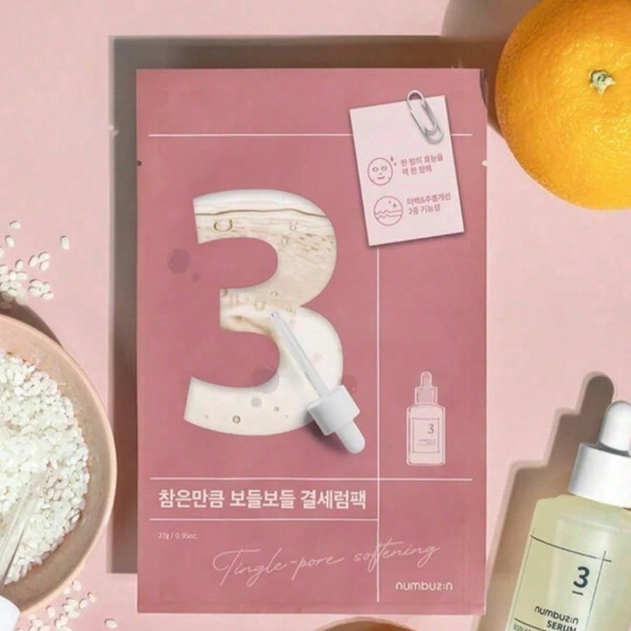 NUMBUZIN Facial Mask No.2 (33g/1.16oz) & No.3 (27g/0.95oz) – 5 Sheets, Deep Hydration