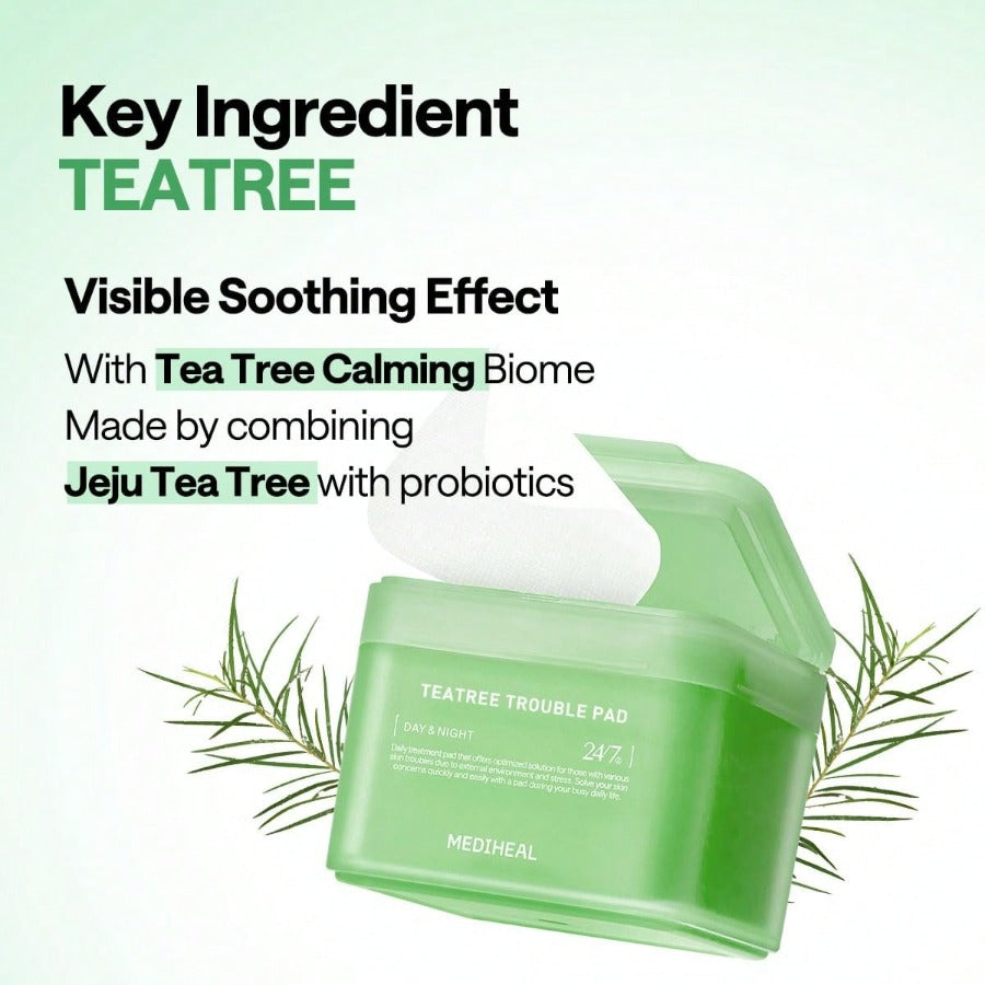 MEDIHEAL Madecassoside Toner Pads - With Centella Asiatica To Treat Blemishes And Improve Uneven Skin Tone - Vegan Gauze Fabric