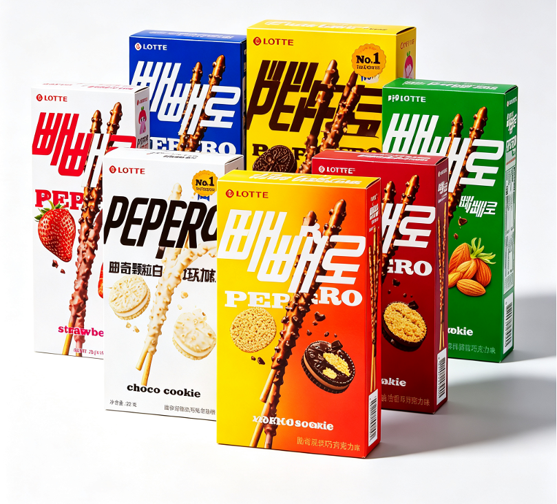 Lotte Pele Chocolate Coated Sandwich Decorative Biscuits Casual Snacks Snacks (randomly sent in old and new packaging)
