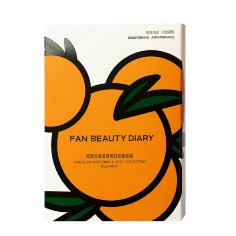 FAN BEAUTY DIARY Porcelain Whitening & Spot-Correcting Duo Mask 33ml*5pcs