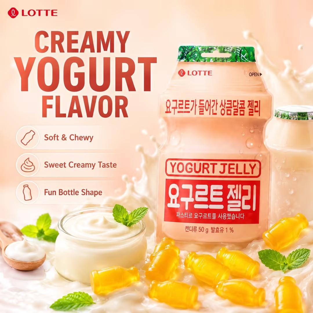 Lotte Yogurt Flavor Gummy Candy 50g