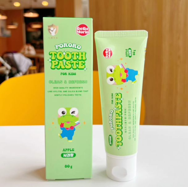 PORORO Kids Toothpaste, Apple Flavor 80g