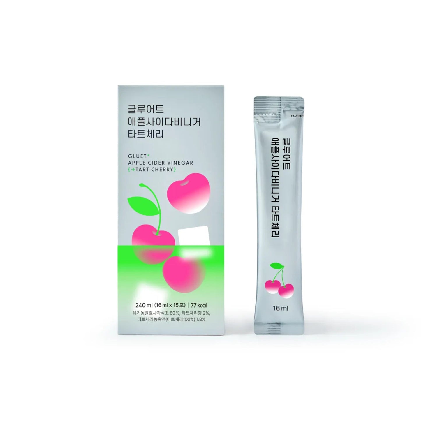Gluet Apple Cider Vinegar #Tart Cherry 15 Sticks