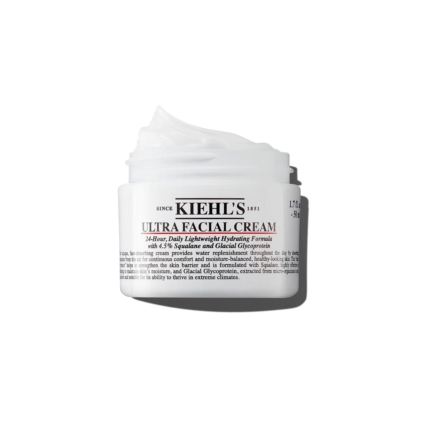 Kiehl's Ultra-Hydrating Cream, Strengthens The Skin Barrier and Provides Long-lasting Moisture. Suitable for All Skin Types (50/125ml)