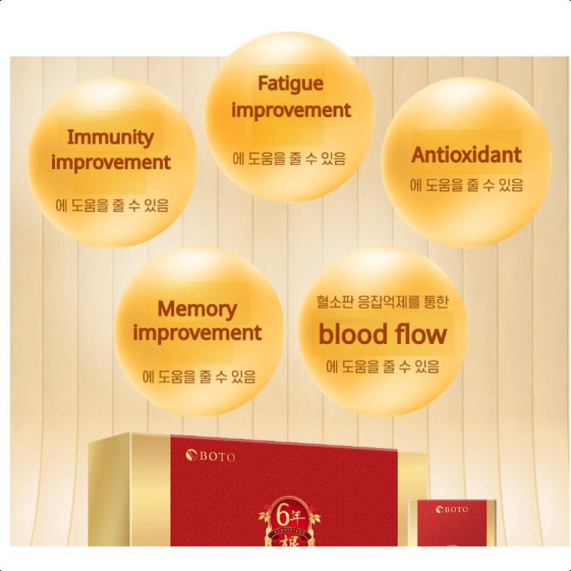 BOTO Korean 6-year-old Red Ginseng Extract Pure Stick Gold 10g X 30 Sticks / 10g*100 Sticks