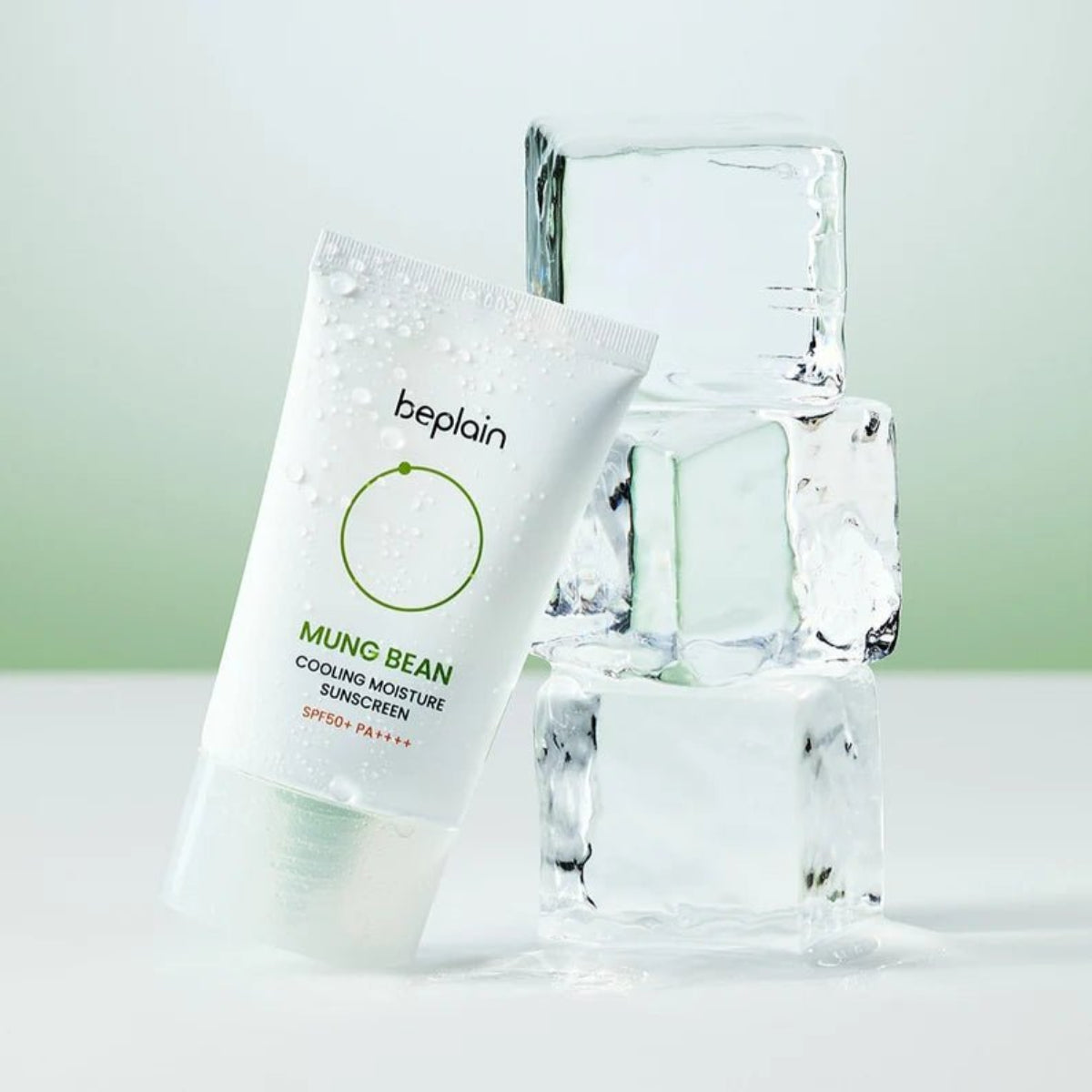 beplain - Mung Bean Cooling Moisture Sunscreen SPF50+PA++++ 50ml*2 +10ml