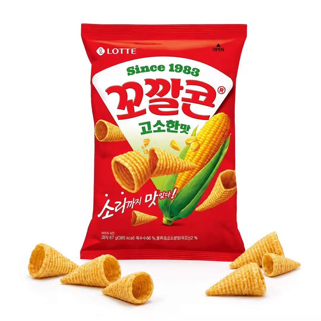 Lotte Kokal Corn Snack (Rich Corn Flavor) 67g