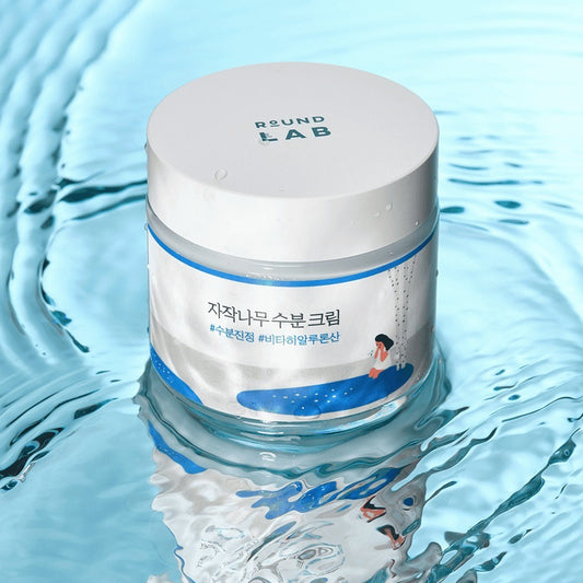 ROUND LAB Birch Juice Moisturizing Cream 80ml / 2.7 Fl.Oz – Deep Hydration, Lightweight Face Moisturizer, Soothing, Sensitive Skin, Oil-Free, Nourishing, Fast-Absorbing, Skin Barrier Repair