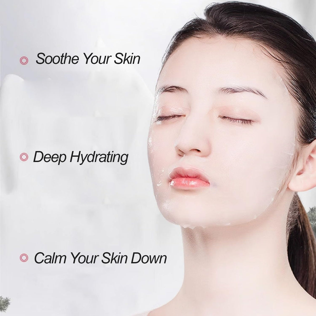 FAN BEAUTY DIARY Sea Grape Moisturizing Gel Mask, Hyaluronic Acid Hydrating, 5 Sheets