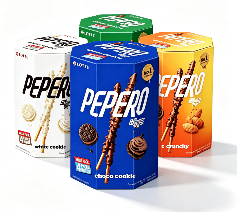 Lotte Pele Chocolate Coated Sandwich Decorative Biscuits Casual Snacks Snacks (randomly sent in old and new packaging)