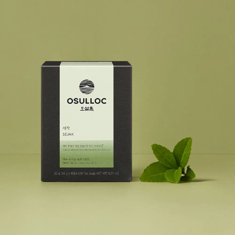 OSULLOC SEJAK Jeju Organic Green Tea 2g×10 Tea Bags 20g