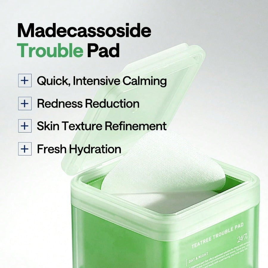 MEDIHEAL Madecassoside Toner Pads - With Centella Asiatica To Treat Blemishes And Improve Uneven Skin Tone - Vegan Gauze Fabric