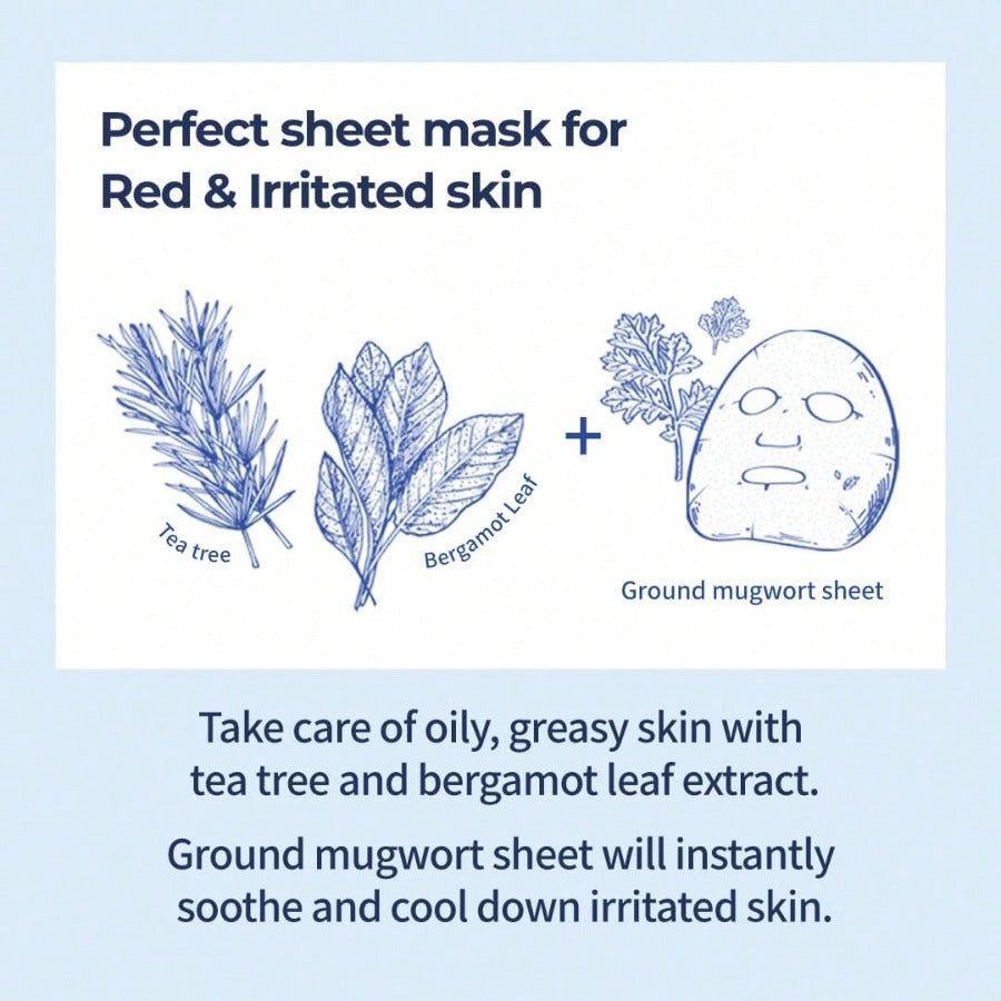 NUMBUZIN No.4 Sheet Mask | Icy Soothing Sheet Mask | Instant Cooling | 4 Sheets