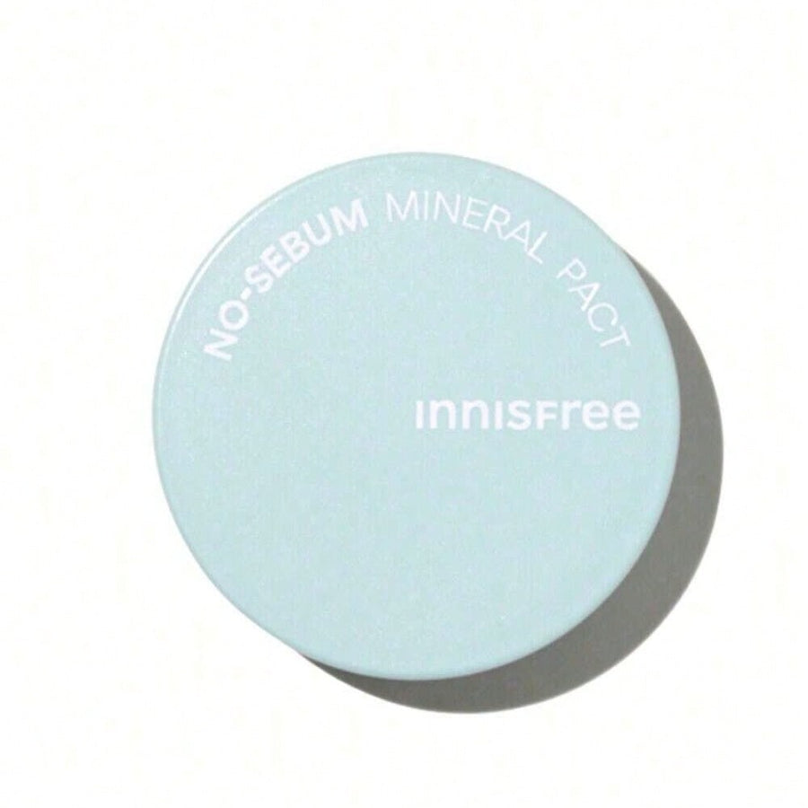 Innisfree No-Sebum Mineral Pact Oil-Control & Pore-Blurring Pressed Powder (8.5g / 0.3 Oz) ,No-Sebum Mineral Powder Oil-Control & Matte Finish (5g / 0.17 Oz)