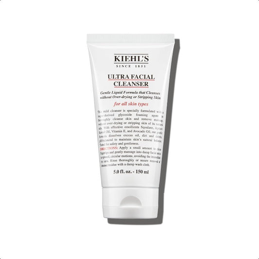 Kiehl's Deep Cleansing Foaming Facial Cleanser, Which Repairs The Skin Barrier and Gently Exfoliates, Is Suitable for All Skin Types (150ml)