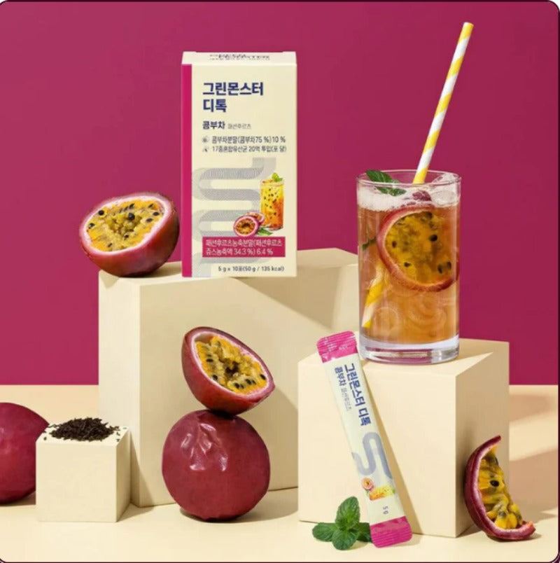 Green Monster D-toc Kombucha Fashion Fruits 5g x 10pcs