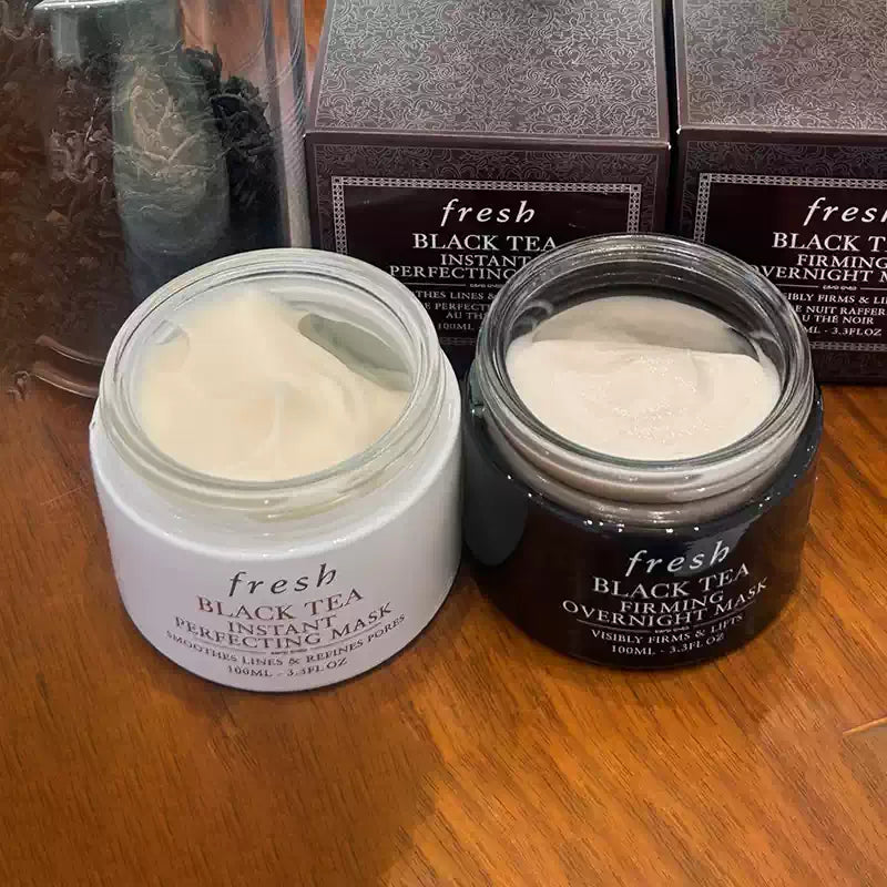 Fresh black tea instant perfecting mask black fresh tea firming overnight mask100ml new