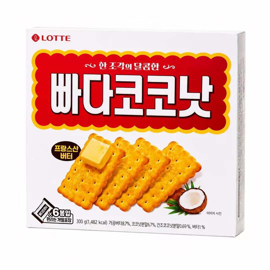 Lotte Butter Coconut Crispy Biscuits 300g