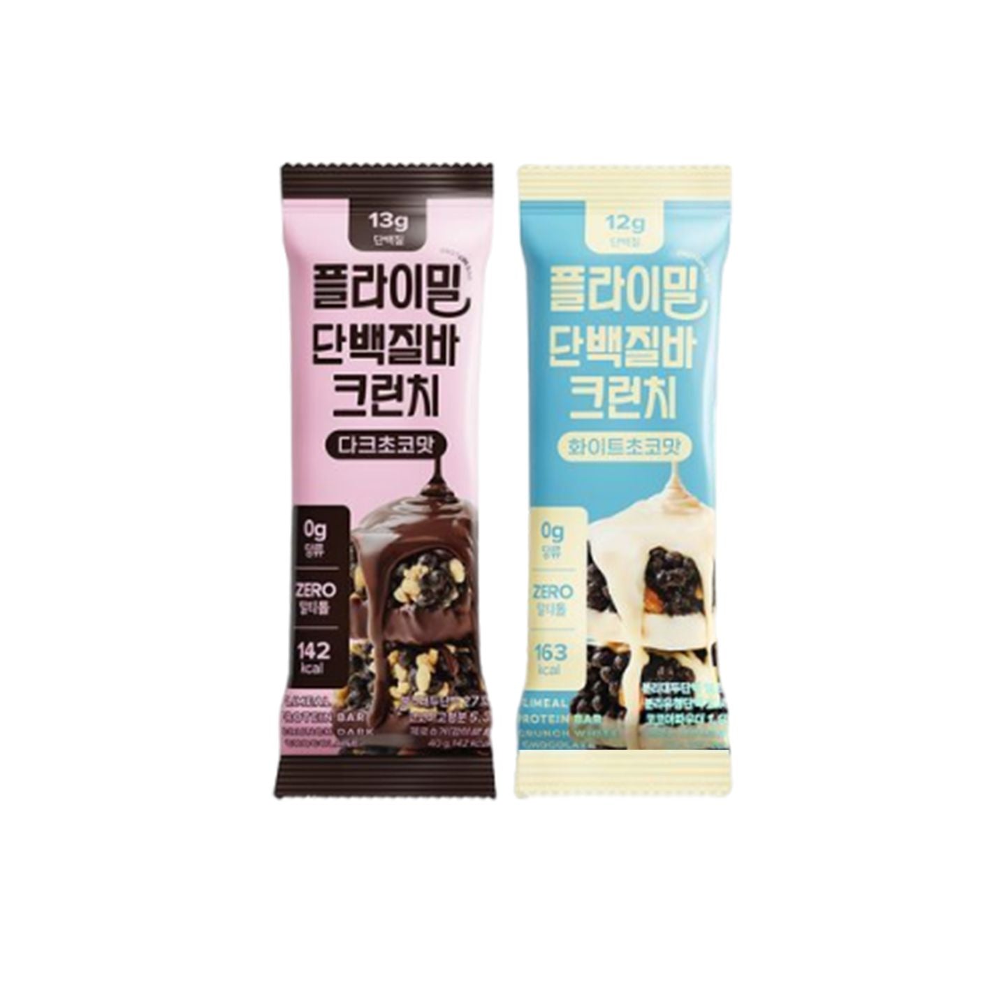 Flimeal Zero Sugar Black and White Chocolate Protein Crisp Bar Satiety Meal Replacement Low Calorie High Protein 40g/bar